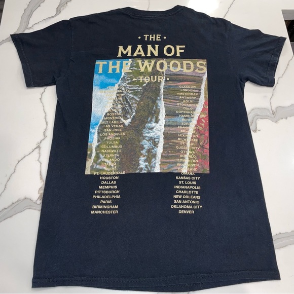 Justin Timberlake Music Concert Man Of The Woods Tour T-Shirt Size S - Picture 3 of 8